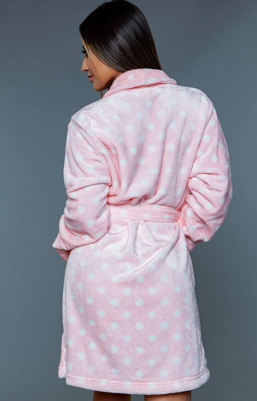 Kaylee Plush Robe - Pink