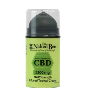 2.3oz Naked Bee CBD Broad Spectrum 2300mg Topical Cream