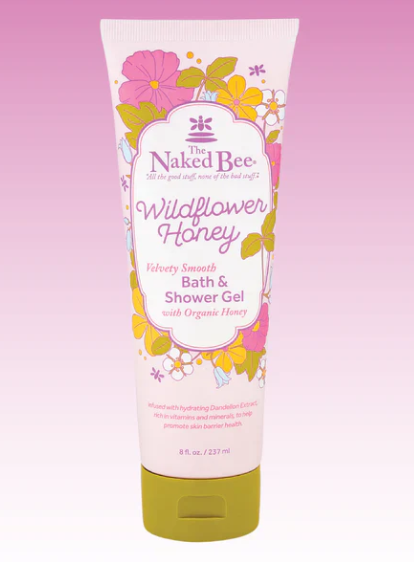 Naked Bee Wildflower Honey Bath & Shower Gel 8oz