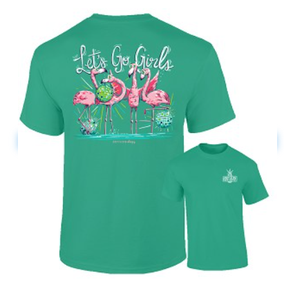 Southernology Tee - Flamingo Let's Go Girls