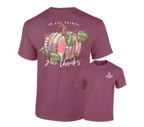 Southernology Tee - Give Thanks Patchwork