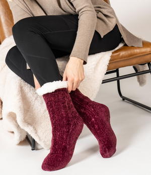 Beyond Soft Slipper Socks Green
