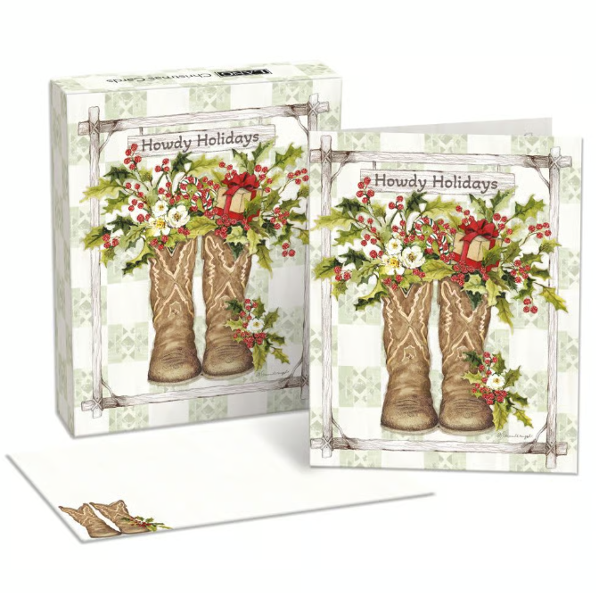 Lang Boxed Christmas Cards - Howdy Holidays