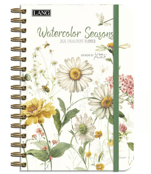 Lang Engagement Spiral Planner - Watercolor Seasons