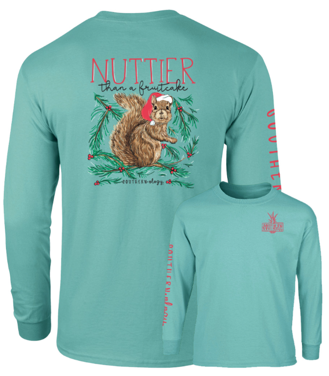 Southernology LS Tee - Nutty Fruitcake Squirrel