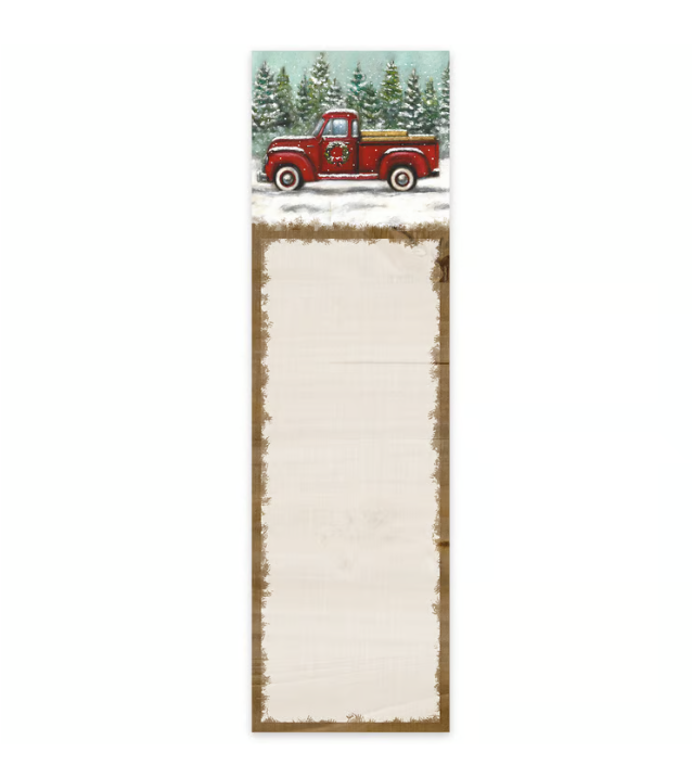 List Pad - Red Truck
