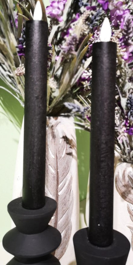 LC3326-Black-Tapers - 9" Set/2