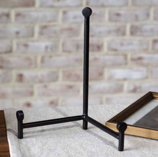 10" Black Straight Back Easel