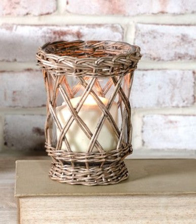 6" Willow Wrapped Jar