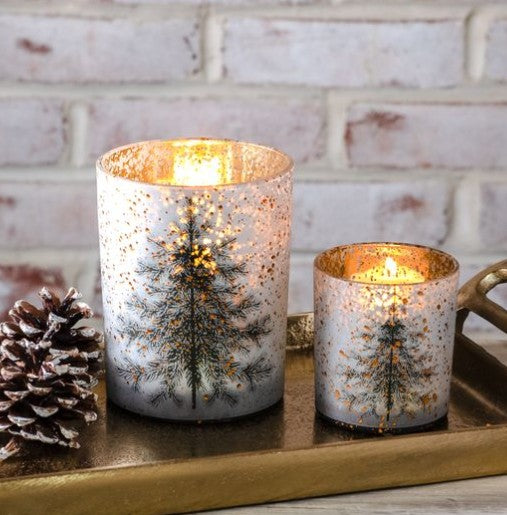 Gold Tree Lantern-Sm