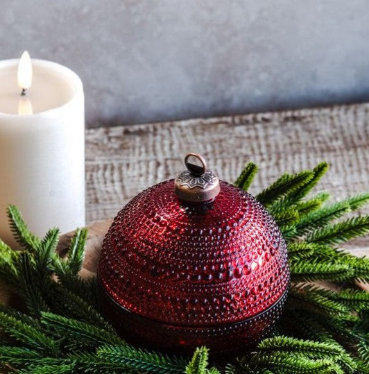 4" Red Ornament Jar