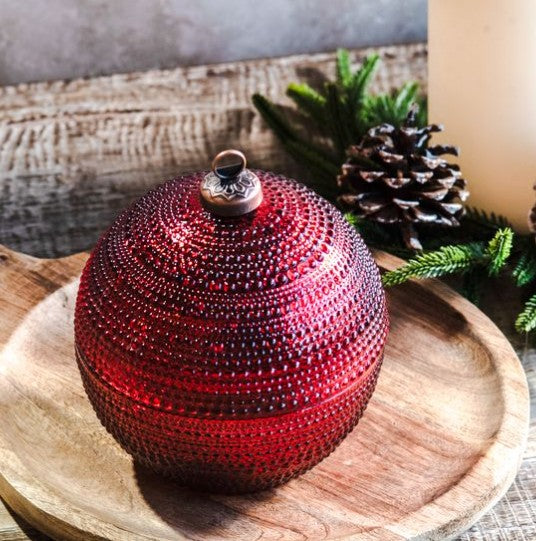 5" Red Ornament Jar