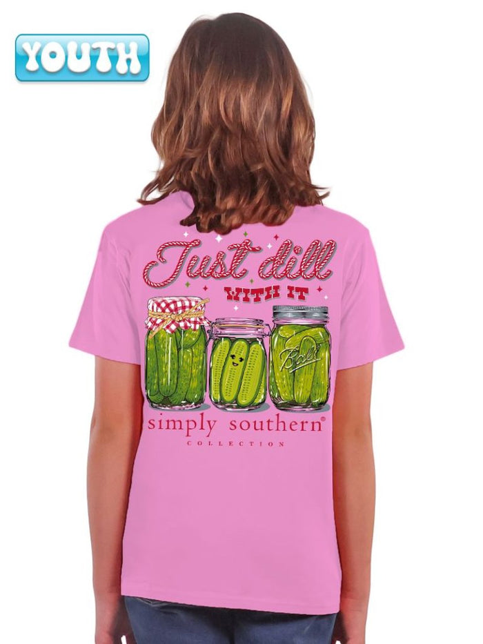 Simply Southern Youth SS Tee - Dill Fancy Candy