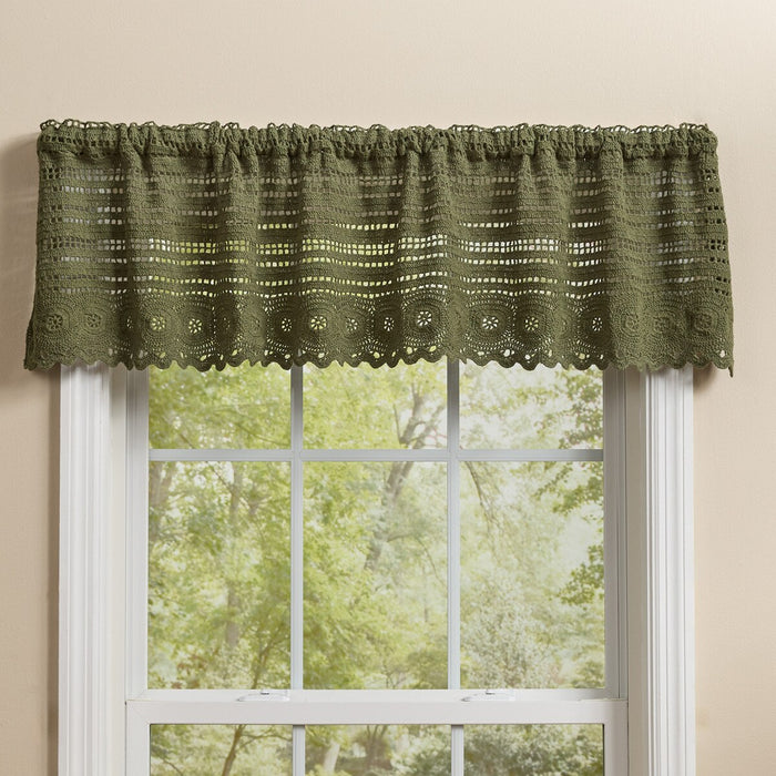 Valance - Addison Matcha Green Crochet