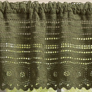 Valance - Addison Matcha Green Crochet