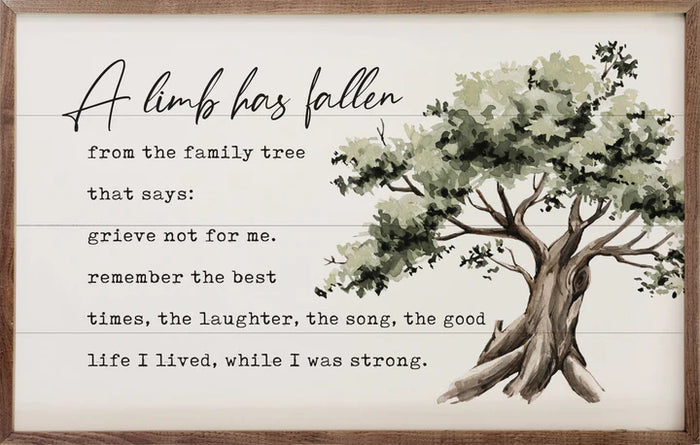 A Limb has Fallen Wall Art
