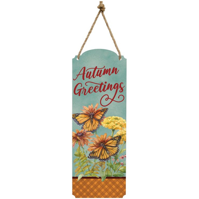 Metal Wall Plaque - Autumn Monarchs