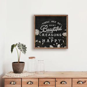 Beautiful Reasons to be Happy Wall Art