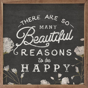 Beautiful Reasons to be Happy Wall Art