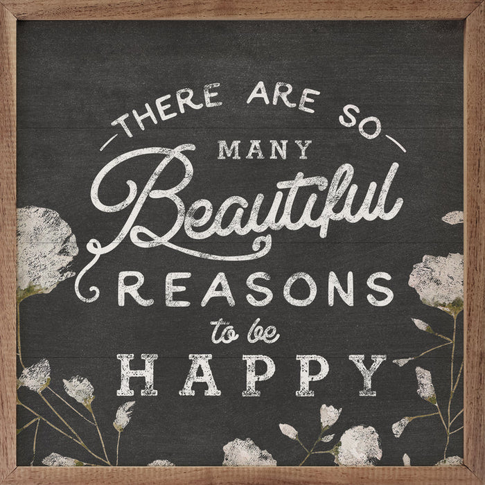 Beautiful Reasons to be Happy Wall Art