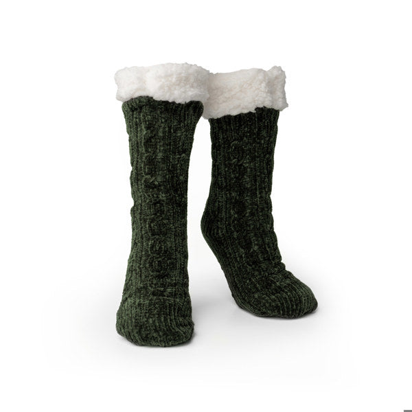 Beyond Soft Slipper Socks Green