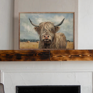 Bull with Blue Sky Wall Art