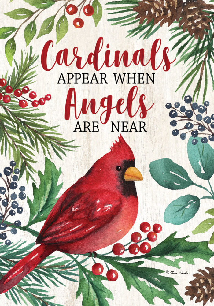 Garden Flag - Cardinals and Angels