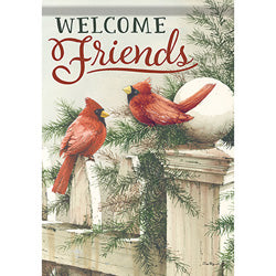 Garden Flag - Cardinals and Pine