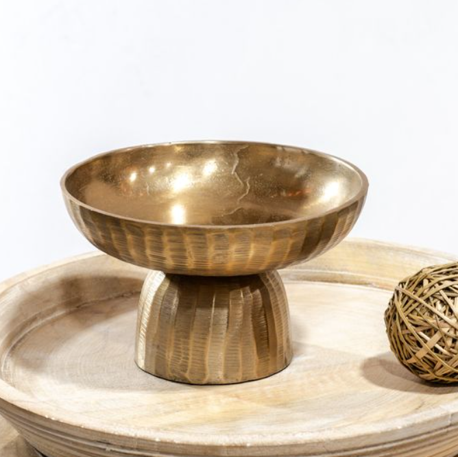 Champagne Raised Alum Bowl