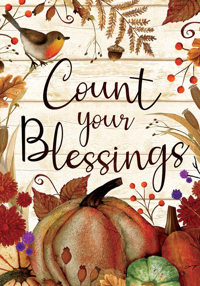 Garden Flag - Count Your Blessings