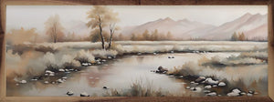 Creek with Mountains Wall Art