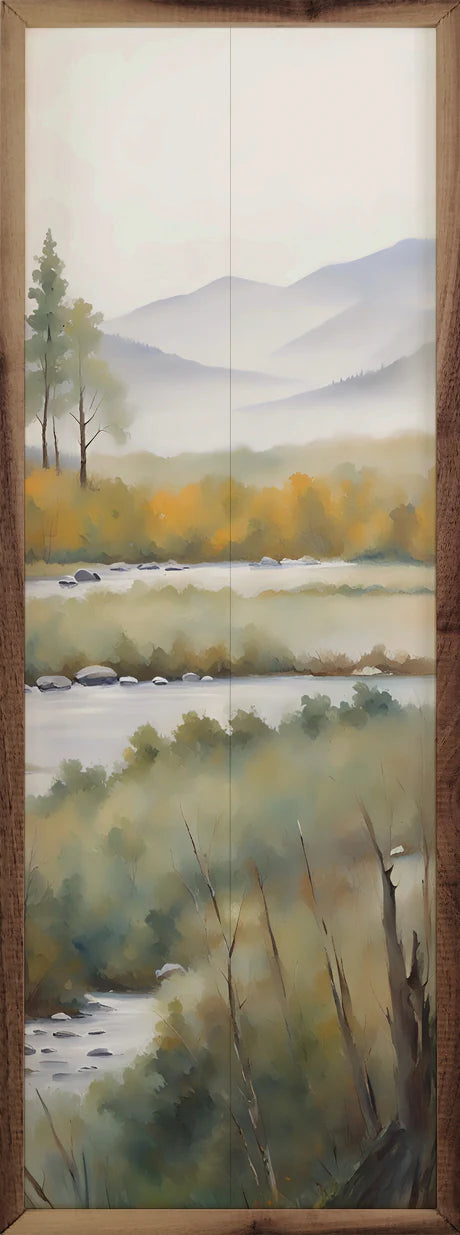 Creek with Tall Trees Wall Art