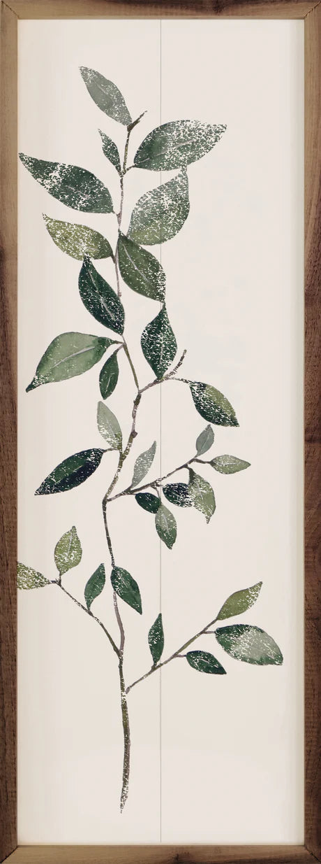 Distressed Leaf Wall Art