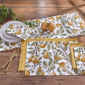 36" Table Runner - Golden Pear