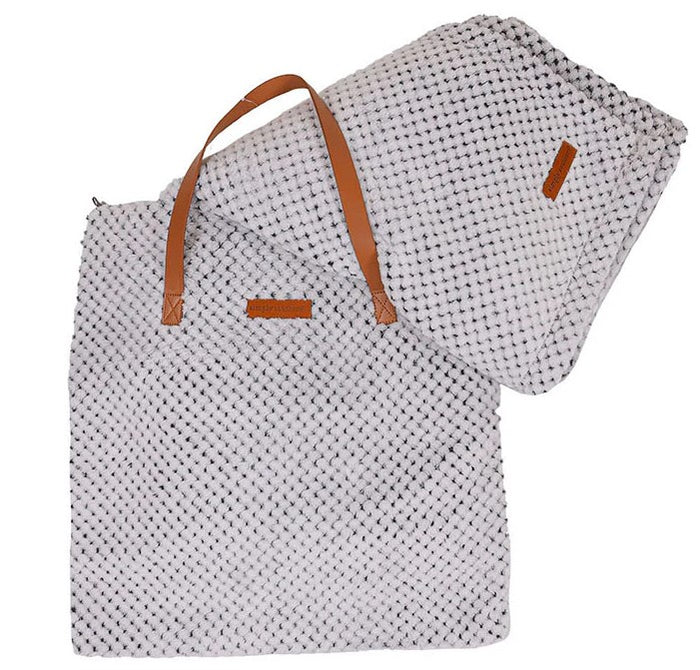 Simply Southern Blanket Tote - Heather Grey