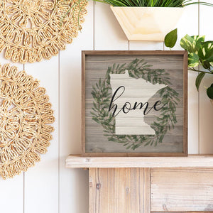 Home State Wreath Virginia Wall Art