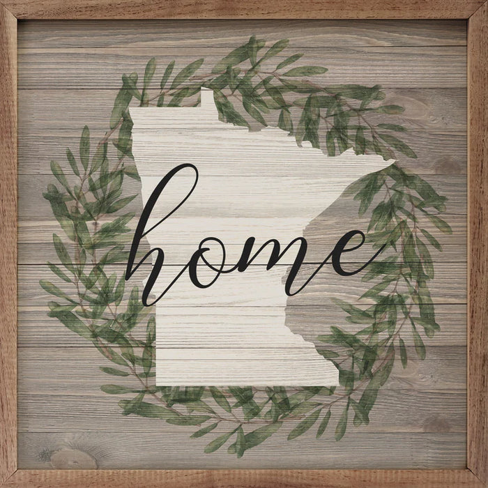 Home State Wreath Virginia Wall Art