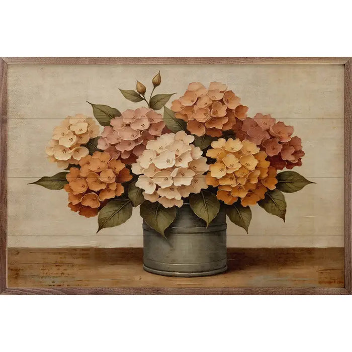 Hydrangea Fall Bouquet Wall Art