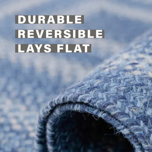 Braided Rug HS 4x6 Oval - Denim
