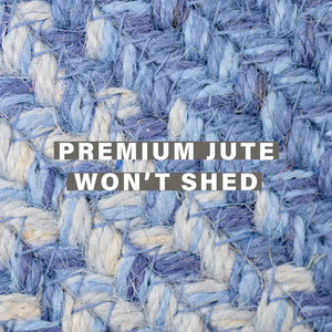 Braided Rug HS 4x6 Oval - Denim