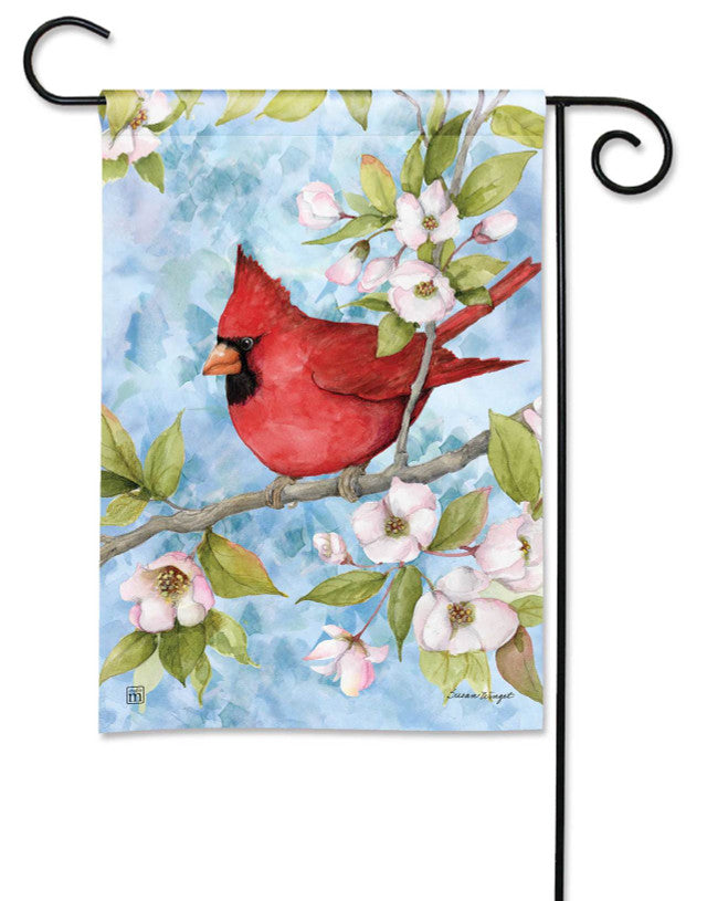 Garden Flag - Little Cardinal Dogwood