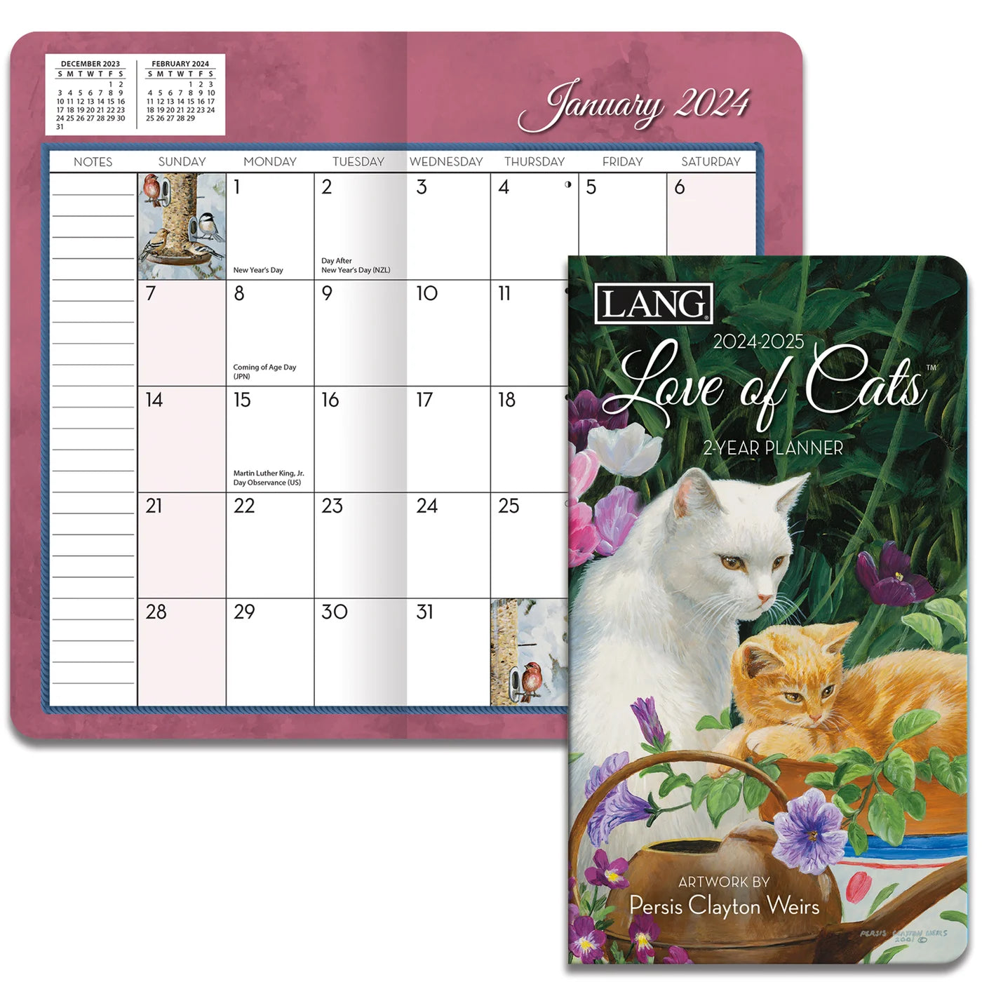 Lang 2-Year Planner - Love of Cats – Kimco for the Home
