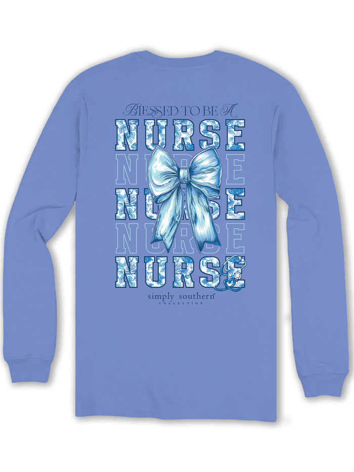 Simply Southern LS Tee - Nurse Vista