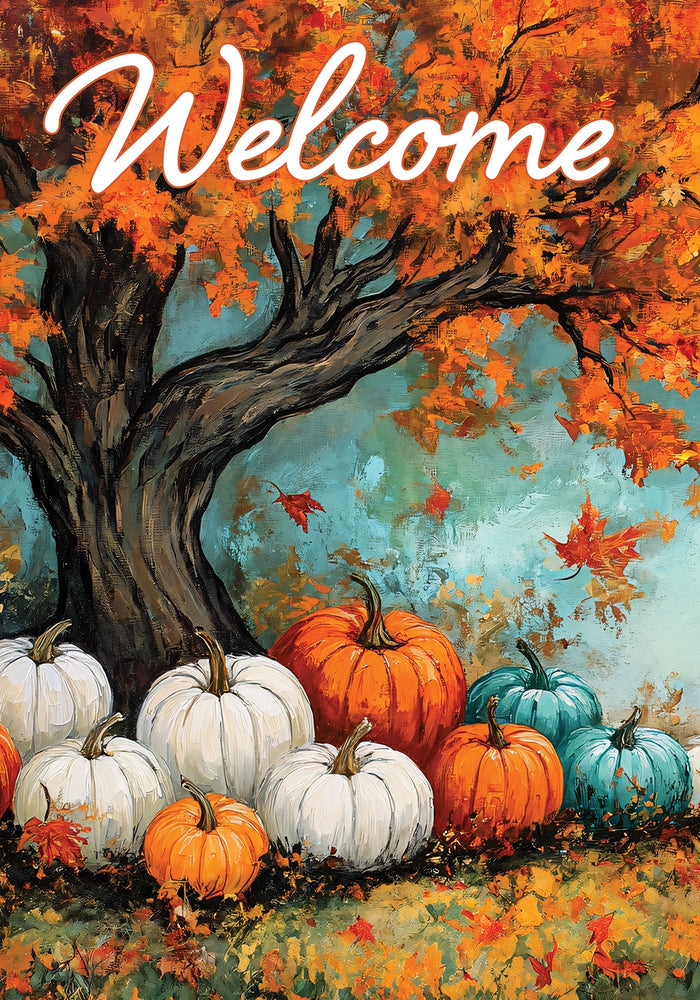 Garden Flag - Maple Tree Pumpkins