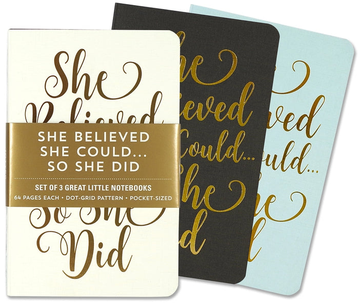 Mini Notebooks - She Believed She Could