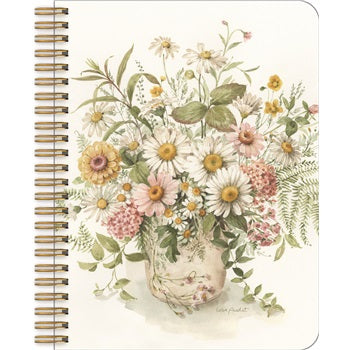 Legacy Medium Notebook - Pink Daisies Vase