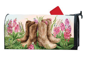 Mailbox Cover - Pink and Boots