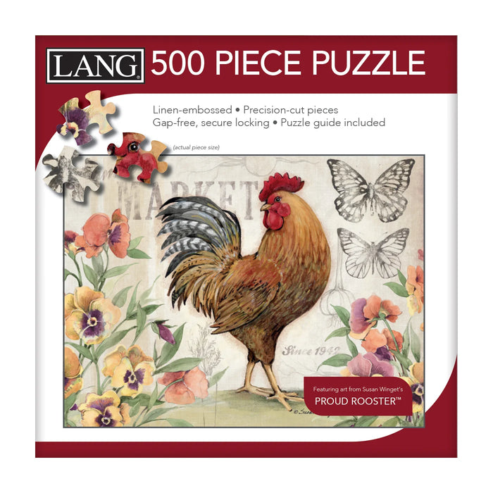Lang 500 Piece Puzzle - Proud Rooster