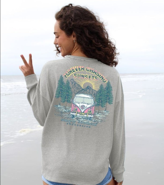 Simply Southern Boxy Pullover - Forever Stone
