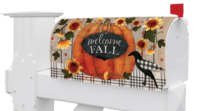 Mailbox Cover - Pumpkin Crow